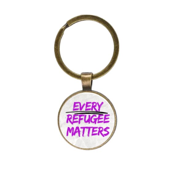 EVERY REFUGEE MATTERS! CUSTOM KEY RING - Picture 5 of 6